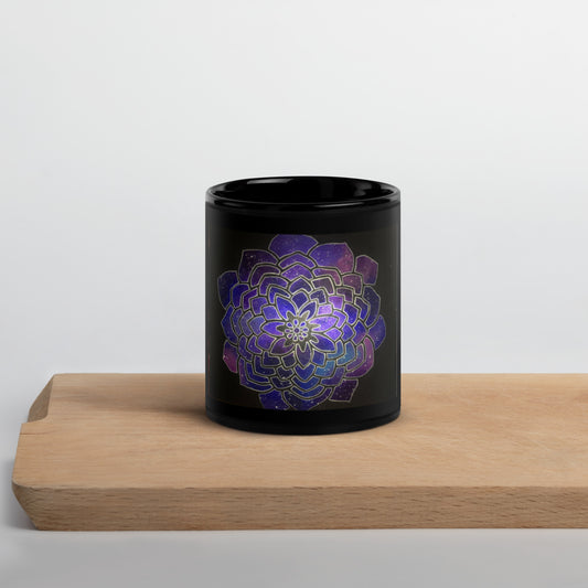 Galaxy Black Glossy Mug