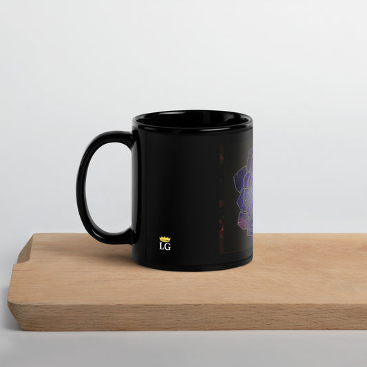 Galaxy Black Glossy Mug