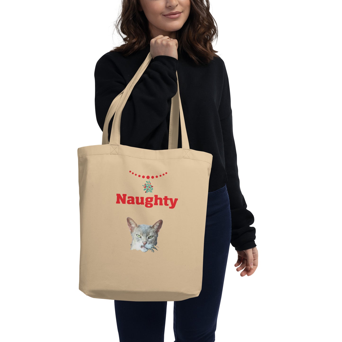 Naughty Cat Eco Tote Bag